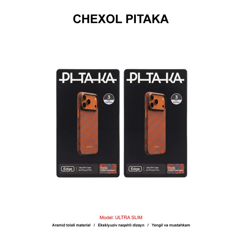 CHEXOL PITAKA ULTRA SLIM KI1703PTK IP17 PRO BLUE ORANGE