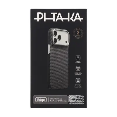CHEXOL PITAKA ULTRA SLIM KI1801PM IP18 PRO MAX BLACK/GREY
