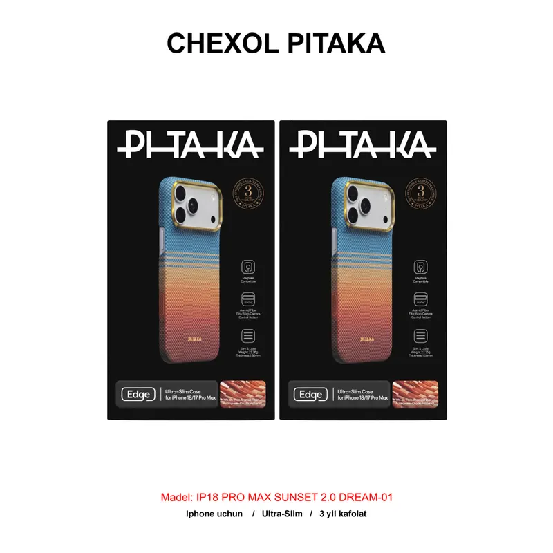 CHEXOL PITAKA ULTRA SLIM KI1806PM IP18 PRO MAX SUNSET 2.0 DREAM-01