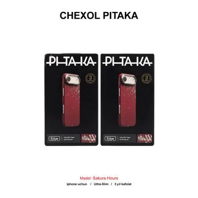 CHEXOL PITAKA ULTRA SLIM SAKURA HOURS SH1701AD IP17 AIR DAYBREAK RED