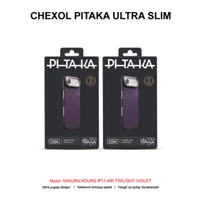 CHEXOL PITAKA ULTRA SLIM SAKURA HOURS SH1701AT IP17 AIR TWILIGHT VIOLET