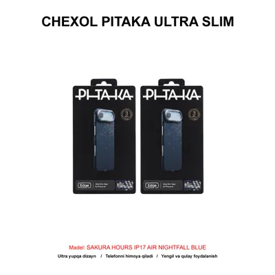 CHEXOL PITAKA ULTRA SLIM SAKURA HOURS SH1701AN IP17 AIR NIGHTFALL BLUE