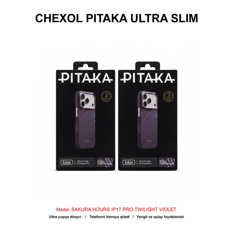 CHEXOL PITAKA ULTRA SLIM SAKURA HOURS SH1701PT IP17 PRO TWILIGHT VIOLET