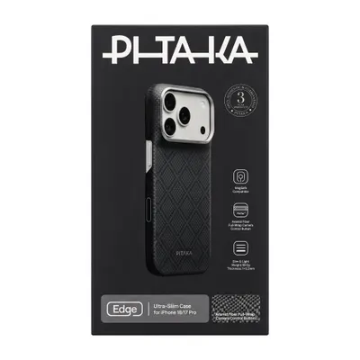 CHEXOL PITAKA ULTRA SLIM KI1815P IP18 PRO ARGYLE LAVA BLACK