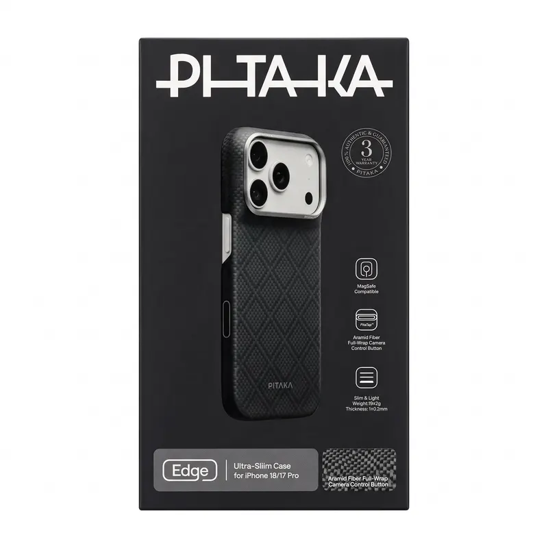 CHEXOL PITAKA ULTRA SLIM KI1815P IP18 PRO ARGYLE LAVA BLACK