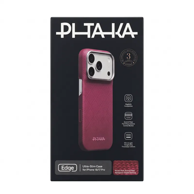CHEXOL PITAKA ULTRA SLIM KI1817P IP18 PRO ARGYLE BURGUNDY
