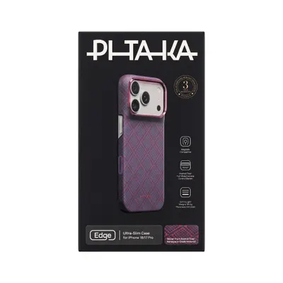 CHEXOL PITAKA ULTRA SLIM KI1818P IP18 PRO ARGYLE BLUE'S RED