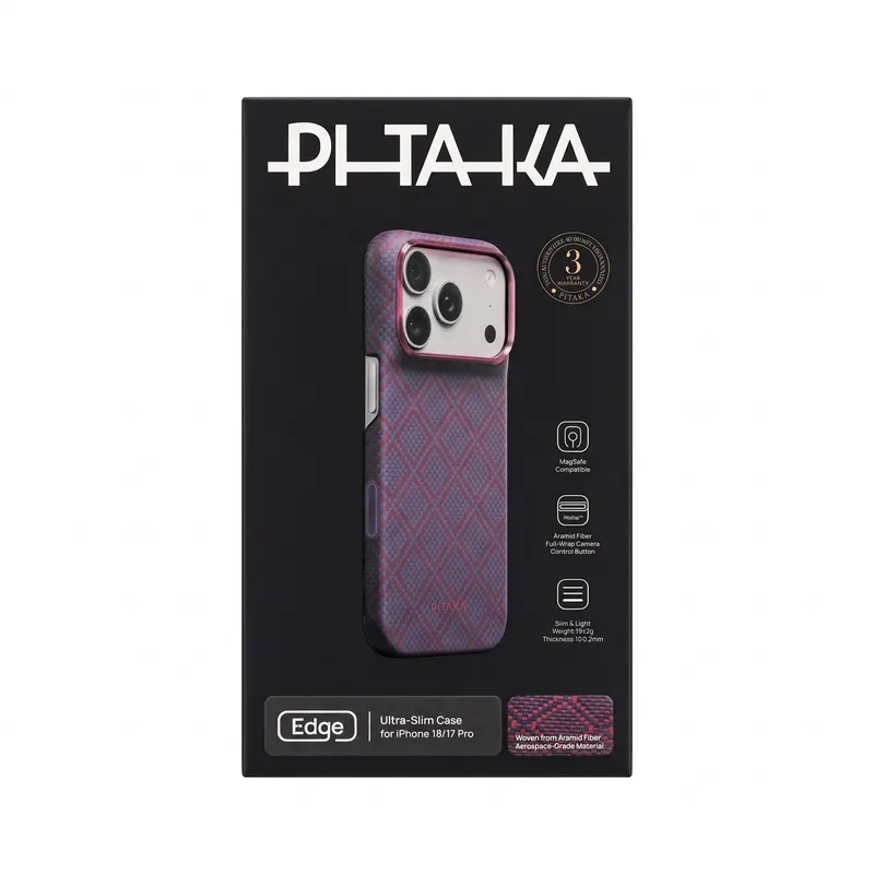 CHEXOL PITAKA ULTRA SLIM KI1818P IP18 PRO ARGYLE BLUE'S RED