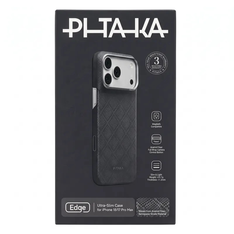CHEXOL PITAKA ULTRA SLIM KI1815PM IP18 PRO MAX ARGYLE LAVA BLACK