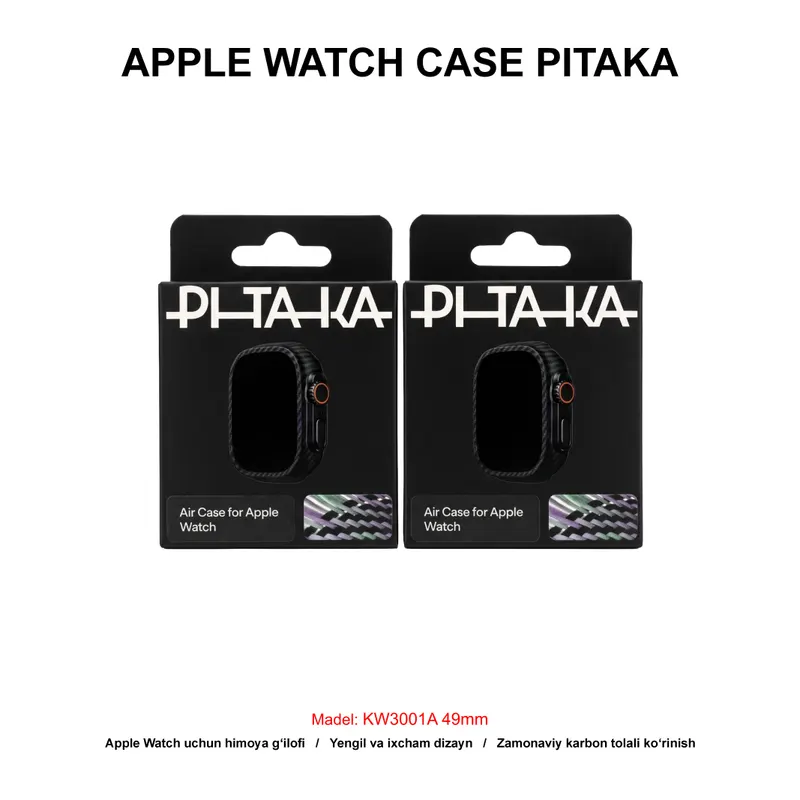 APPLE WATCH CASE PITAKA KW3001A 49mm BLACK/GREY