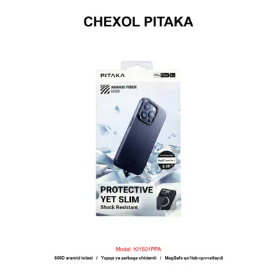 CHEXOL PITAKA KI1501PPA IP15 PRO BLACK/GREY