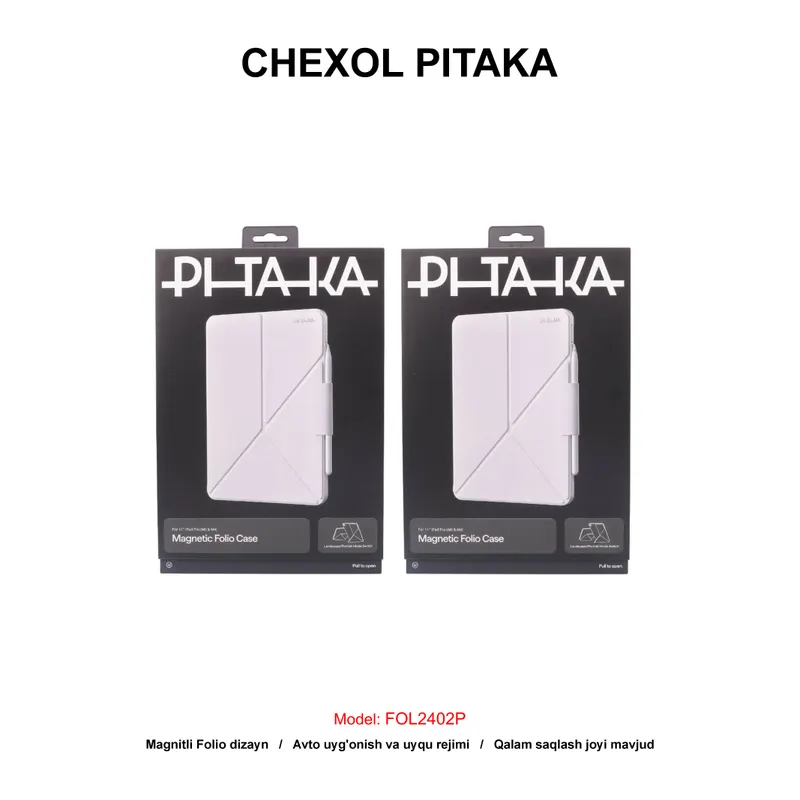CHEXOL PLANSHET PITAKA MAGNETIC FOLIO FOL2402P IPAD PRO 11" WHITE