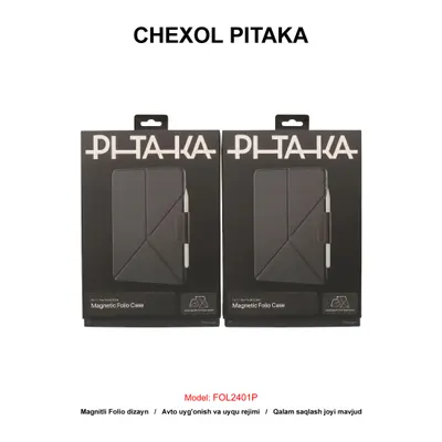 CHEXOL PLANSHET PITAKA MAGNETIC FOLIO FOL2401P IPAD PRO 11" BLACK/GREY