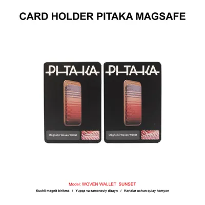 CARD HOLDER PITAKA MAGSAFE WOVEN WALLET MWW2402 SUNSET