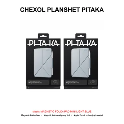 CHEXOL PLANSHET PITAKA MAGNETIC FOLIO FIM2403 IPAD MINI LIGHT BLUE