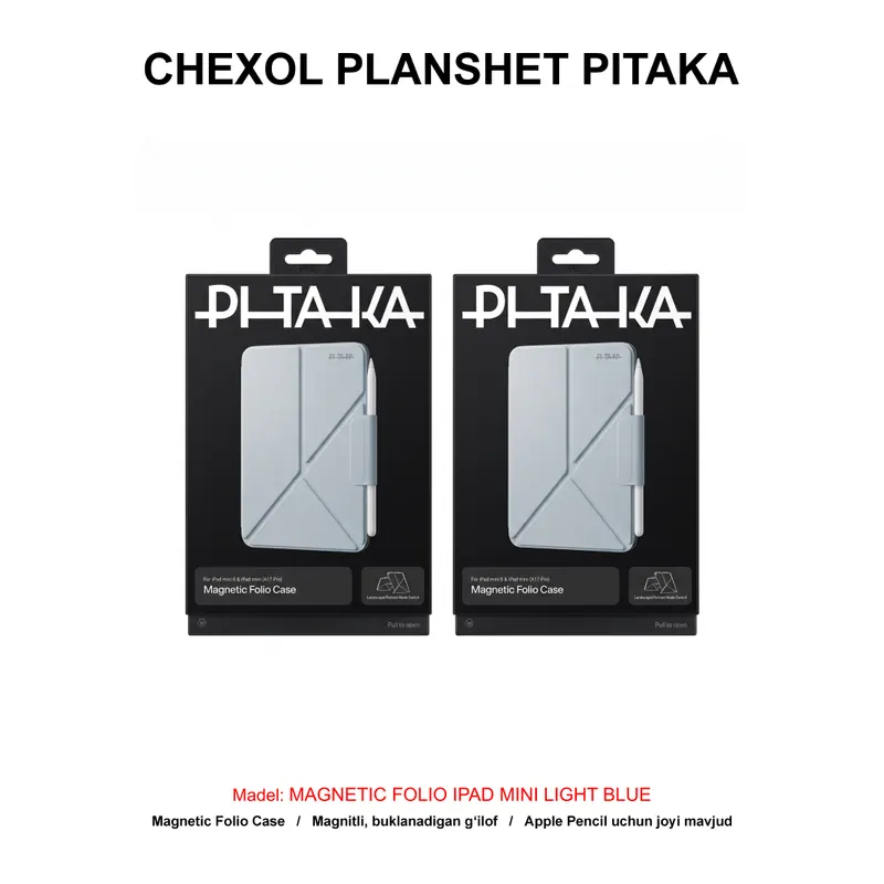 CHEXOL PLANSHET PITAKA MAGNETIC FOLIO FIM2403 IPAD MINI LIGHT BLUE