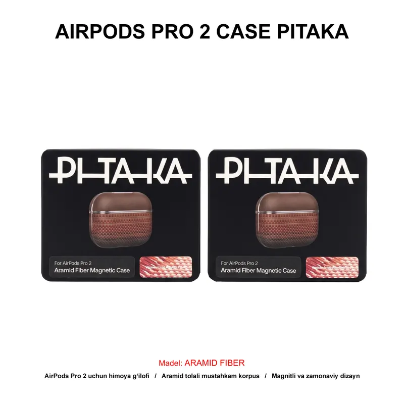 AIRPODS PRO 2 CASE PITAKA ARAMID FIBER APM2402 SUNSET