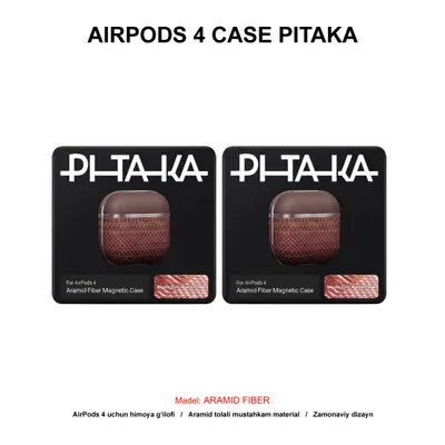 AIRPODS 4 CASE PITAKA ARAMID FIBER APM2405 SUNSET