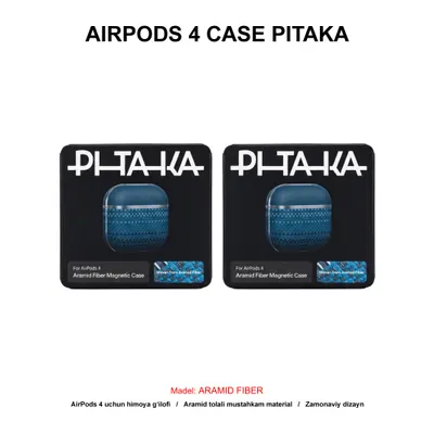 AIRPODS 4 CASE PITAKA ARAMID FIBER APM2406 MOONRISE