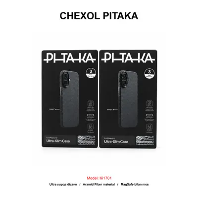 CHEXOL PITAKA ULTRA SLIM KI1701 IP17 BLACK/GREY