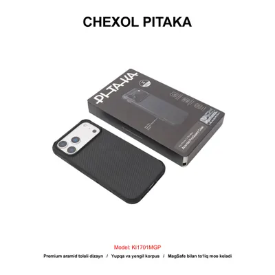 CHEXOL PITAKA PRO GUARD KI1701MGP IP17 PRO BLACK/GREY