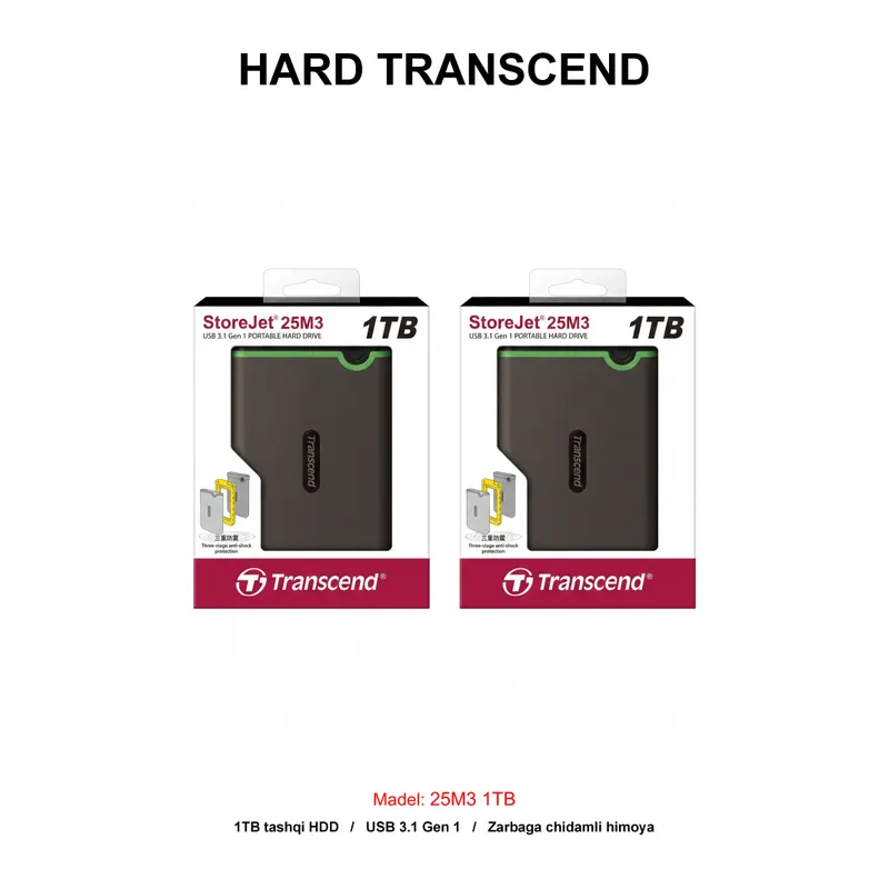 HARD TRANSCEND 25M3 1TB