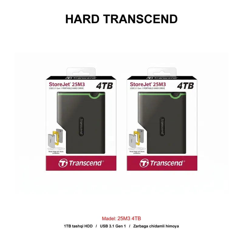HARD TRANSCEND 25M3 4TB