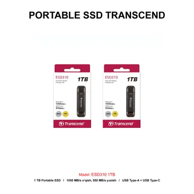 PORTABLE SSD TRANSCEND ESD310 1TB