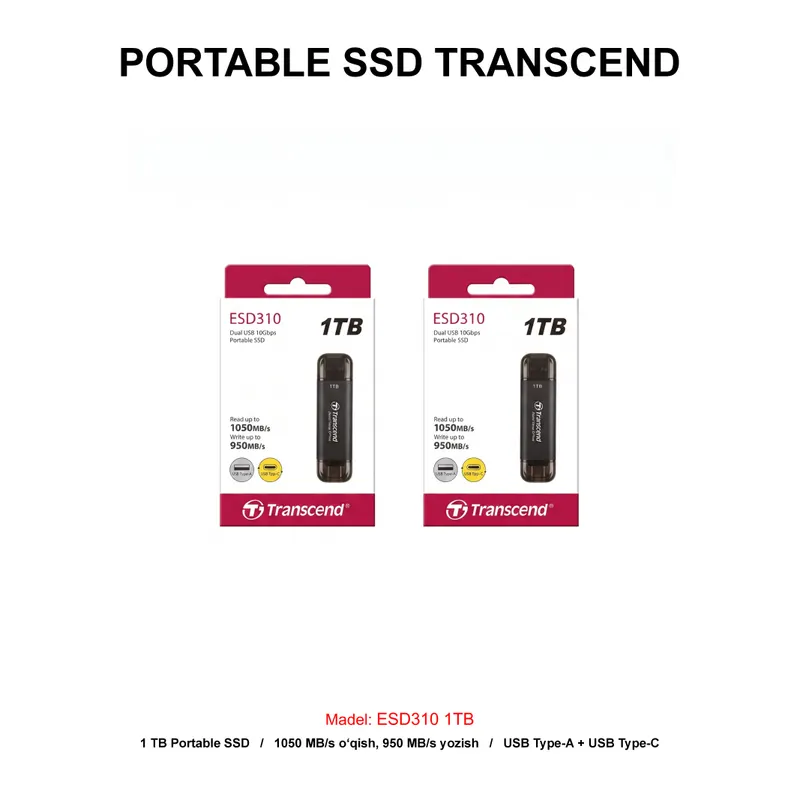 PORTABLE SSD TRANSCEND ESD310 1TB