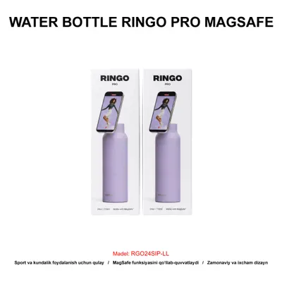 WATER BOTTLE RINGO PRO MAGSAFE RGO24SIP-LL 710ML LILAC