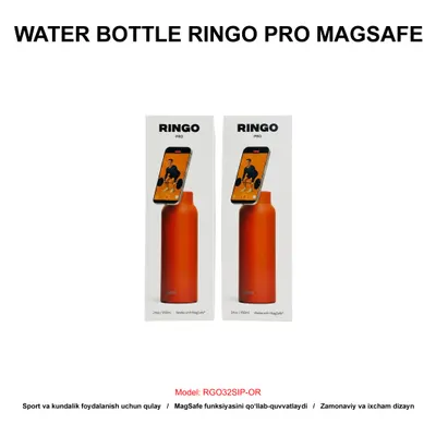 WATER BOTTLE RINGO PRO MAGSAFE RGO32SIP-OR 950ML ORANGE