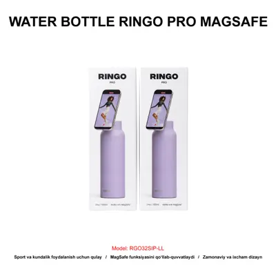 WATER BOTTLE RINGO PRO MAGSAFE RGO32SIP-LL 950ML LILAC