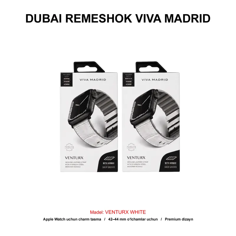 DUBAI REMESHOK 42-44-45mm VIVA MADRID VENTURX WHITE