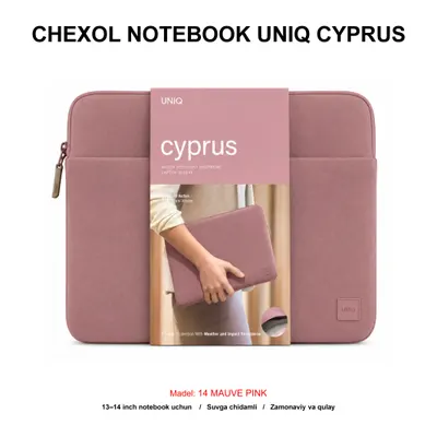 CHEXOL NOTEBOOK UNIQ CYPRUS "14 MAUVE PINK