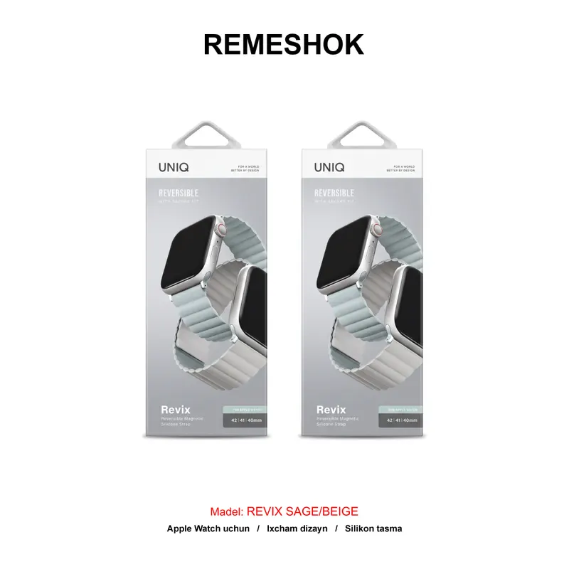 REMESHOK 38-40-41mm UNIQ REVIX SAGE/BEIGE