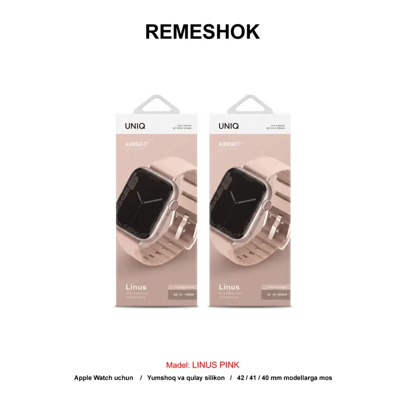 REMESHOK 40-41-42mm UNIQ LINUS PINK