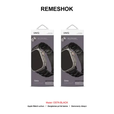 REMESHOK 42-44-45-49mm UNIQ OSTA BLACK