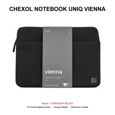 CHEXOL NOTEBOOK UNIQ VIENNA "14 MIDNIGHT BLACK