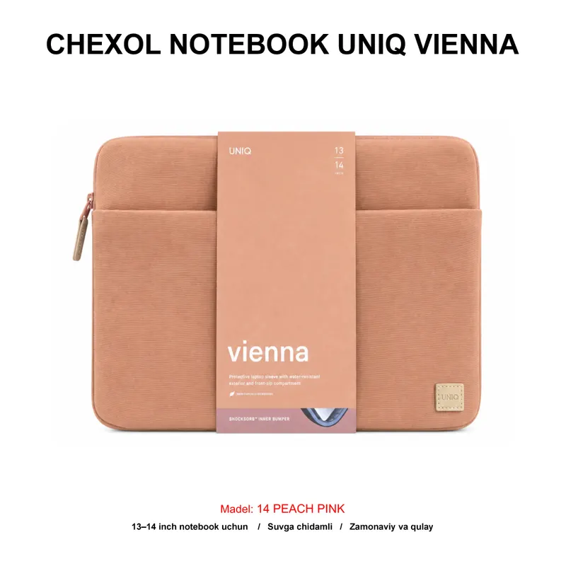 CHEXOL NOTEBOOK UNIQ VIENNA "14 PEACH PINK