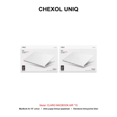 CHEXOL UNIQ CLARO MACBOOK AIR "15 (M2-M4) DOVE