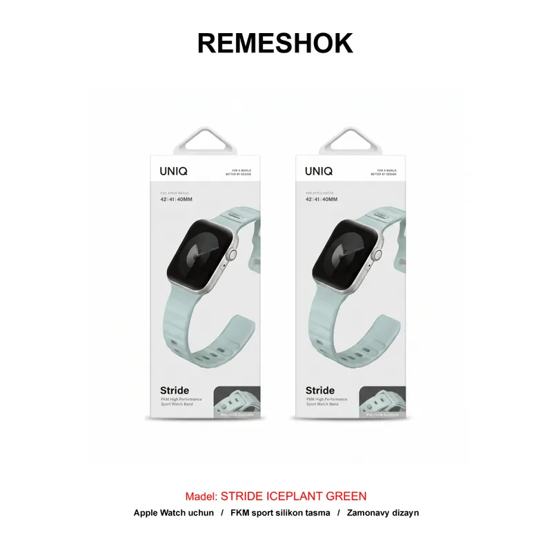 REMESHOK 40-41-42mm UNIQ STRIDE ICEPLANT GREEN