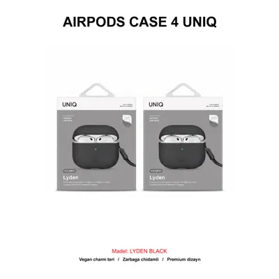 AIRPODS CASE 4 UNIQ LYDEN BLACK