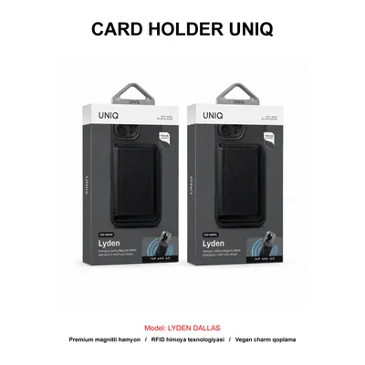 CARD HOLDER UNIQ LYDEN DALLAS BLACK