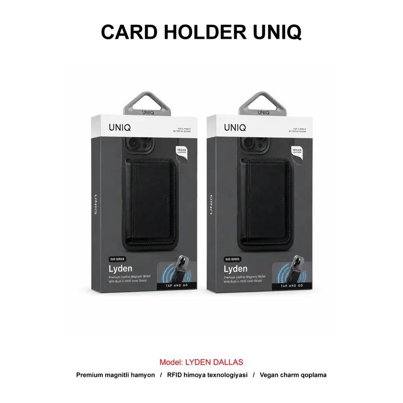 CARD HOLDER UNIQ LYDEN DALLAS BLACK