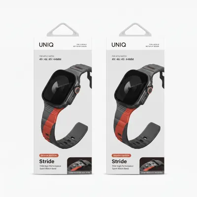 REMESHOK 44-45-46-49mm UNIQ STRIDE CHARCOAL/ROSSO RED