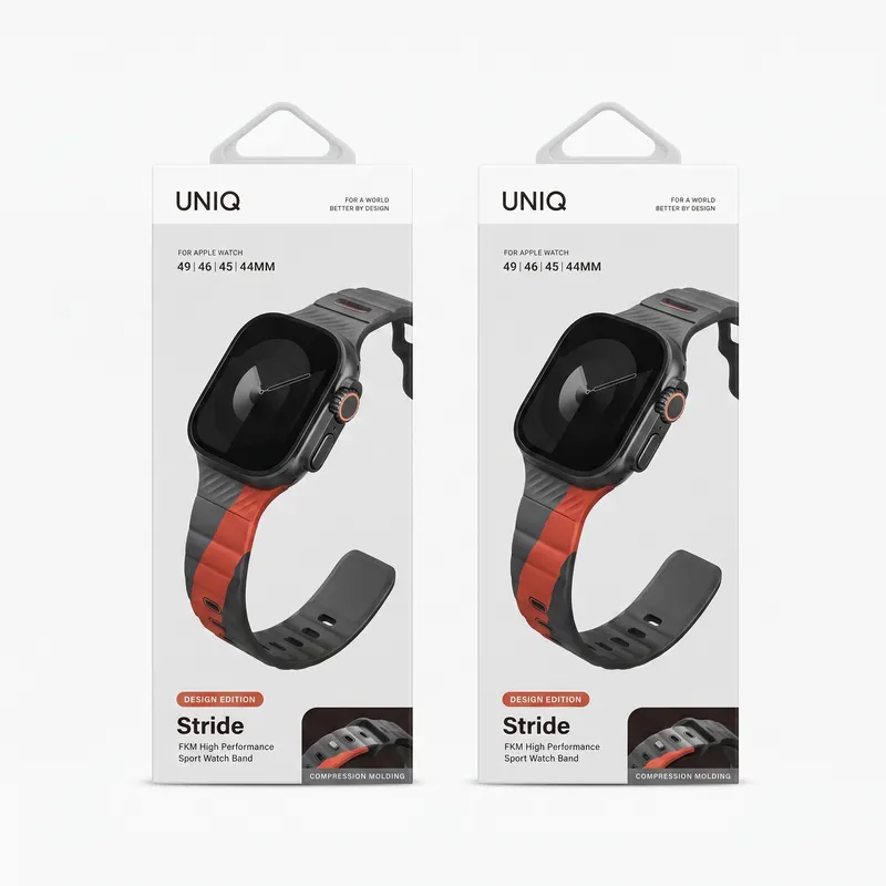 REMESHOK 44-45-46-49mm UNIQ STRIDE CHARCOAL/ROSSO RED