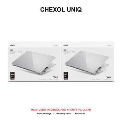 CHEXOL UNIQ VERO MACBOOK PRO 14 CRYSTAL CLEAR