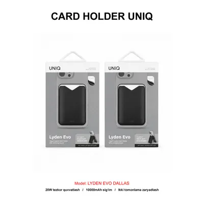 CARD HOLDER UNIQ LYDEN EVO DALLAS BLACK
