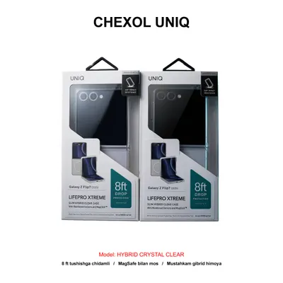 CHEXOL UNIQ HYBRID GALAXY Z FLIP7 CRYSTAL CLEAR