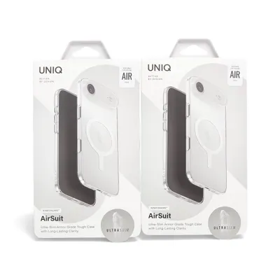 CHEXOL UNIQ AIRSUIT IP17 AIR GLOSSY CLEAR/WHITE
